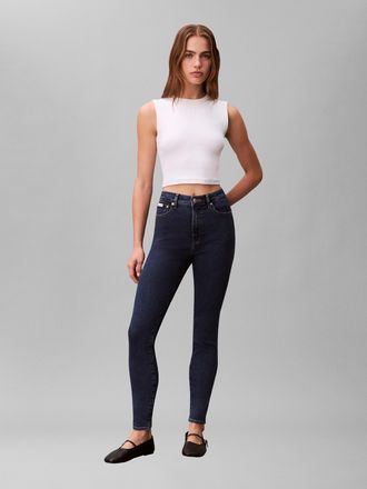Calvin Klein Jeans Skinny-fit-Jeans CALVIN KLEIN JEANS, Damen, Gr. 26, L&auml;nge 32, winter storm, Denim/Jeans, Obermaterial: 78% Baumwolle, 20% Polyester, 2% Elasthan, unif