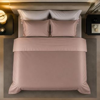 Dmora Funda N&oacute;rdica Doble Ropasato, Con Funda De Almohada, En Perca, Lavable A M&aacute;quina, 260x200 Cm Rosa