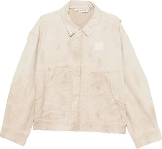 Cole Buxton Dirty Carpenter Jacket - Heren - Spijkerjassen - Beige - M - Katoen - Jassen