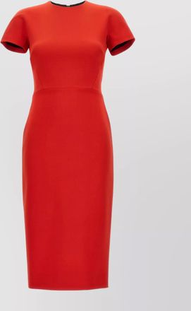 Victoria Beckham fitted short sleeve midi dress