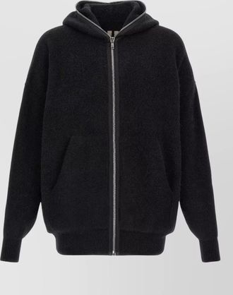 Rick Owens wool hooded jacket