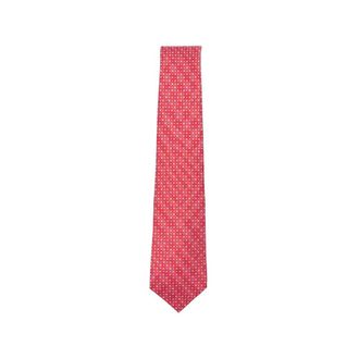 Kiton Ties, male, Multicolor, Size: ONE SIZE Geometric-print Silk Tie