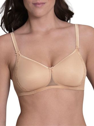Rosa Faia Womens Lace Rose Contour Soft Bra - Beige Polyamide - Size 32C