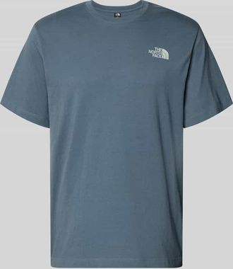 The North Face Relaxed Fit T-Shirt mit Logo-Print in Rauchblau, Gr&ouml;&szlig;e XXL