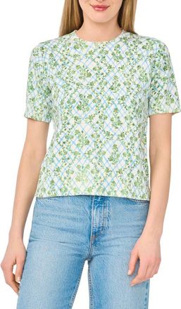 CeCe by Cynthia Steffe Crewneck Short Sleeve Sweater in Antique White at Nordstrom Rack, Size X-Small