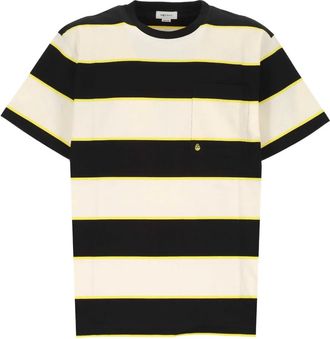 Alexander McQueen striped pocket T-shirt - men - Cotton - S - Black