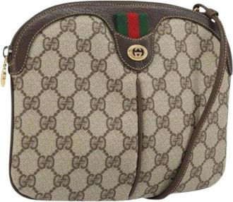 Gucci Pre-owned Cross Body Bags, female, Beige, Size: ONE SIZE Pre-owned Plastic Cross Body Bag