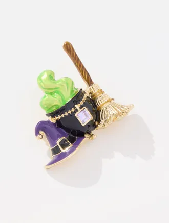 Talbots Witch Wares Brooch - Black - 001 Talbots
