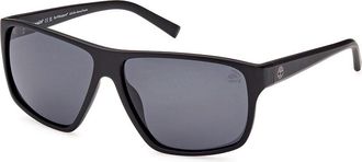 Timberland TB9295 Polarized 02D Mens Sunglasses Black Size 61