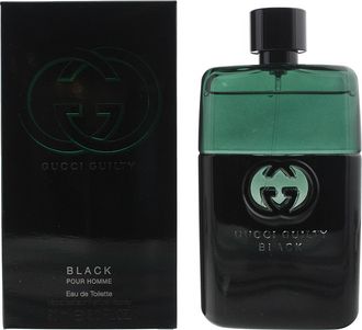 Gucci Mens Guilty Black Pour Homme Eau de Toilette 90ml Spray for Him - One Size