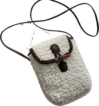 Generic Chic Fluffy Mobile Phone Bag Versatile Crossbody and shoulder bag, Easy Carry Womens Purse