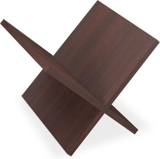 OEM Revistero De Nogal, Revistero Con Dise&ntilde;o En X, Estilo Moderno, Soporte En Forma De V Para Sala De Estar, Estante De Pared Para Tv, Estante De Pared Pa