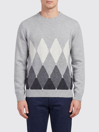 Ballantyne Diamond Pattern Pure Cashmere Crewneck Jumper