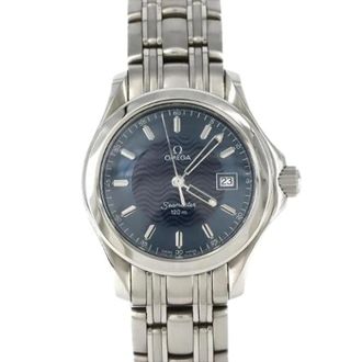 Omega Pre-owned Watches, female, Blue, Size: ONE SIZE Pre-owned Seamaster 120 Stainless Steel Quartz