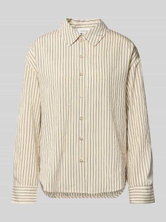 s.Oliver Red Label Relaxed Fit Hemdbluse aus Viskose-Mix in Ecru, Gr&ouml;&szlig;e 34