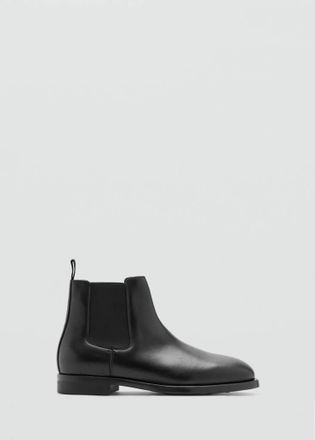 Mango Stivaletti chelsea pelle anticata nero - Uomo - 39 - MANGO MAN