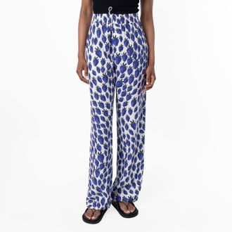 Burberry All Over Strawberry Graphic Print Trousers, Brand Size 8 ( US Size 6 )