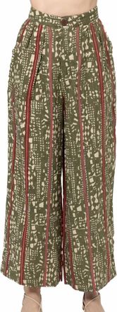 Bel Kazan Aster Straight Leg Pants In Green