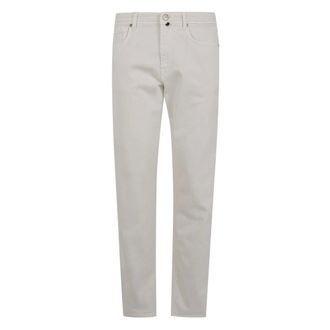 Incotex Heren, Jeans, Beige, Maat: W34 Denim