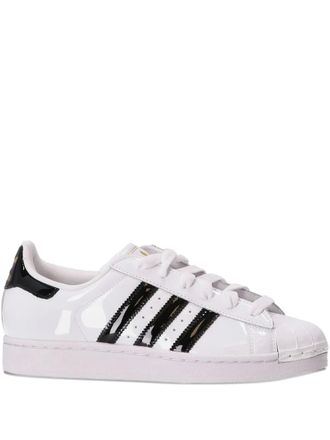 adidas Superstar II sneakers - women - Fabric/Patent Leather/Rubber - 8.5 - White