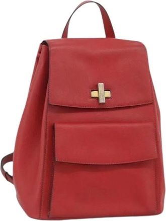 Celine Pre-owned Backpacks, female, Red, Size: ONE SIZE Pre-owned Vintage Backpack