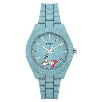 Timex Peanuts Snoopy Quartz Blue Dial Ladies Watch TW2V53200