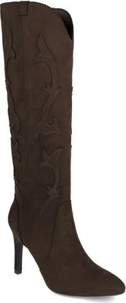 Mia Lilibette Knee High Western Boot in Chocolate at Nordstrom Rack, Size 8.5