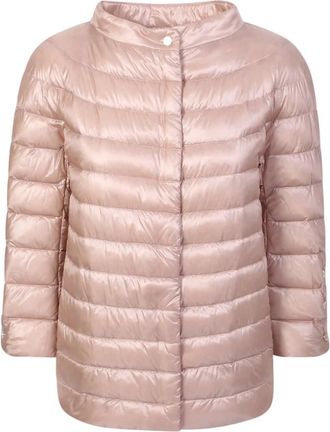 Herno Roze Gewatteerde Donsjas - Dames - Winterjassen - Roze - XS - Katoen - Jassen
