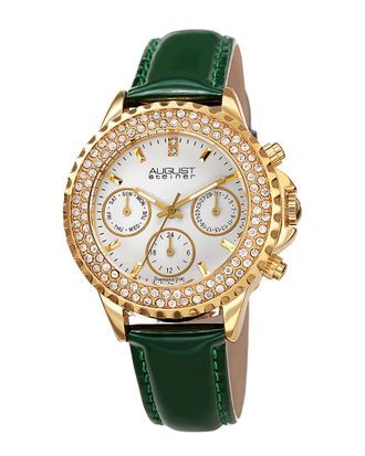 August Steiner Womens Patent Leather Watch