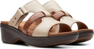 Clarks Tuleah Jane Slide Sandal in Sand Combi at Nordstrom Rack, Size 8.5