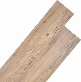 vidaXL Tableros De Suelo Marr&oacute;n 5,26 M&sup2; 18 Uds. Pvc Vidaxl
