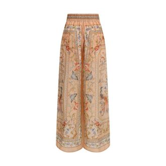 Zimmermann Womens Multicolor Silk Casual Pants