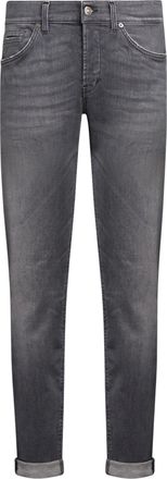 Dondup George Tapered Slim-Fit Grey Wash Jeans
