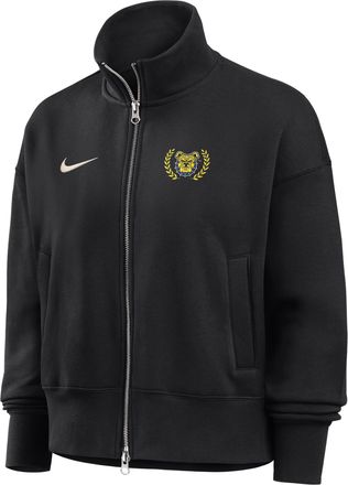 Nike Womens College (North Carolina A&T University) Nike Womens Phoenix Fleece Track Jacket in Black | ZW052NNCAT26-BLK