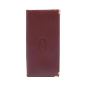 Cartier Pre-owned Wallets, female, Red, Size: ONE SIZE Pre-owned Must Line Leather Long Wallet