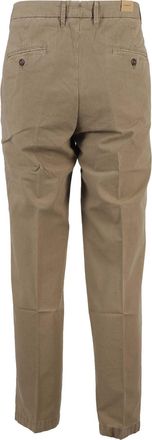 TELA GENOVA Mid-Rise Cotton Casual Pants