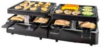 Unold Raclette Estensibile 8 Persone Nero Modello 48755 per Cucine Moderne