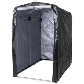 Hhg Nunca Usado] Caseta De Jard&iacute;n Hhg 448, Caseta De Jard&iacute;n Caseta De Herramientas Caseta De Jard&iacute;n, Aluminio Protecci&oacute;n Uv Impermeable, 201x121x201cm, An