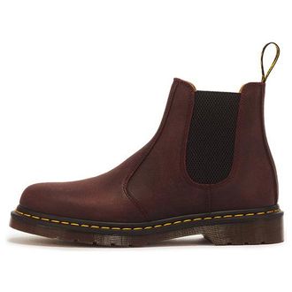 Dr. Martens 2976 YS Crazy Horse Leather Chelsea Boots Cherry Red 27486600