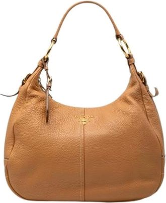 Prada Pre-owned Shoulder Bags, female, Brown, Size: ONE SIZE Pre-owned Vintage Shoulder Bag