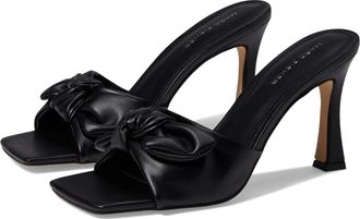 Marc Fisher Demar Dress Sandals Women Black Bow Detail Square Toe ZOGG3381
