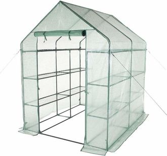 Decorspace Serra da balcone Multiripiano per piante in filo zincato con 6 ripiani