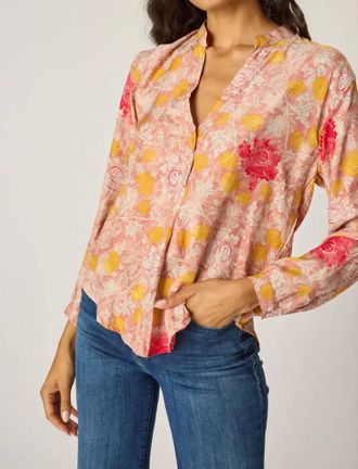 Natalie Martin Leslie Top In Lehua Print Sunset