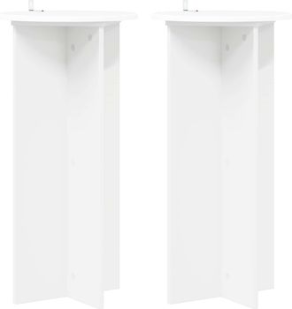vidaXL Soporte De Plantas 2 Uds. &Oslash;40 X 80 Cm Madera De Ingenier&iacute;a Vidaxl