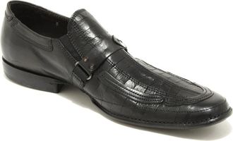 Barracuda Zwarte leren herenschoenen- gemaakt in Itali&euml; - Heren - Loafers - Zwart - 42 1/2 EU - Leer - Schoenen