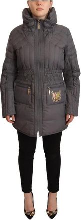 Roccobarocco Gewatteerde ritsjas in grijs - Dames - Parka Jassen - Grijs - L - Polyester - Jassen