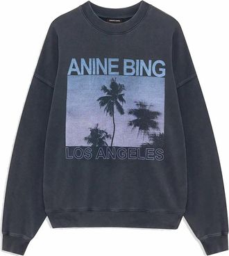 Anine Bing Harvey Sweatshirt - Dames - Sweatshirts - Grijs - XS - Katoen - Hoodies & sweatvesten