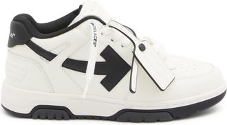Off-white Calf Leather Low-Top Sneakers With Contrasting Arrow Motifs