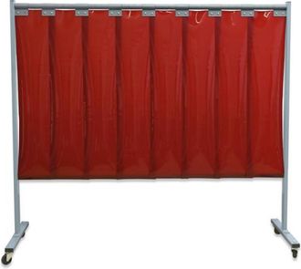 Kemper Biombo De 1 Pieza Con L&aacute;minas, Garantiza La Mejor Protecci&oacute;n Contra Radiaciones, Proyecciones De Soldadura Y Salpicaduras Kemper Rojo 2 Mm