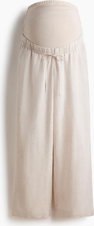 H&M MAMA Kordelzughose aus Leinengemisch - Beige